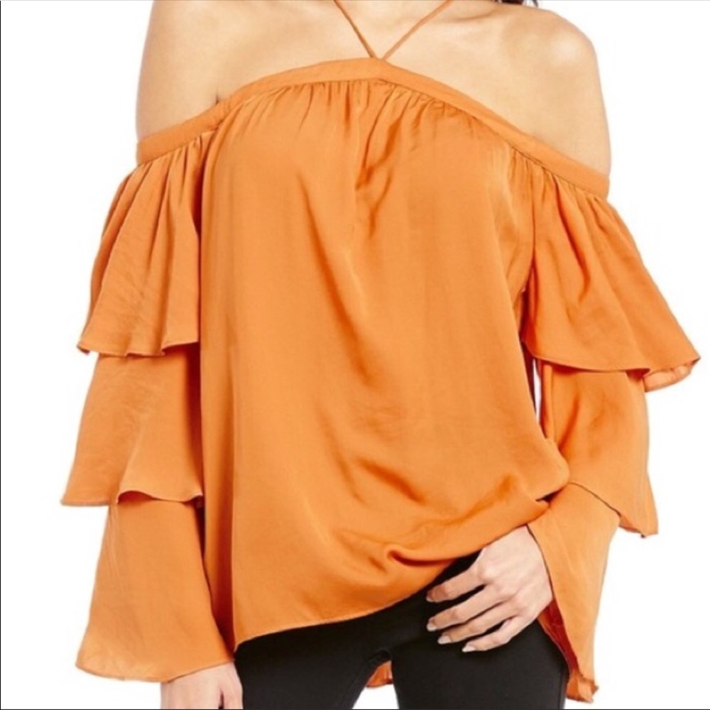 Yellow off the shoulder top